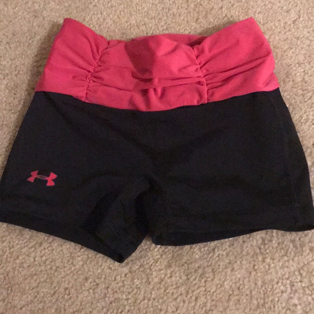 Under armour workout spandex shorts